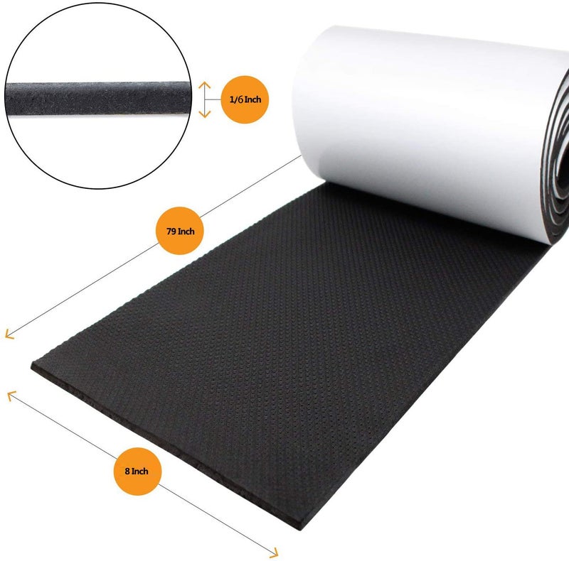 GUEQUITLEX Car Door Protector Bump Body Guard,79"x 8"x 1/6" Sectional Foam Sticking Garage Wall Parking Protector Collision Avoidance Waterproof Foam Protector Wall Corner Protecting Your Car Doors (1 Pack) - Image 2